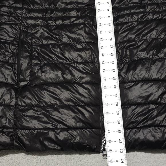 Swiss Tech Women’s Chunky Black Puffer Jacket Hooded Full Zip Plus Size 2X - Picture 7 of 10